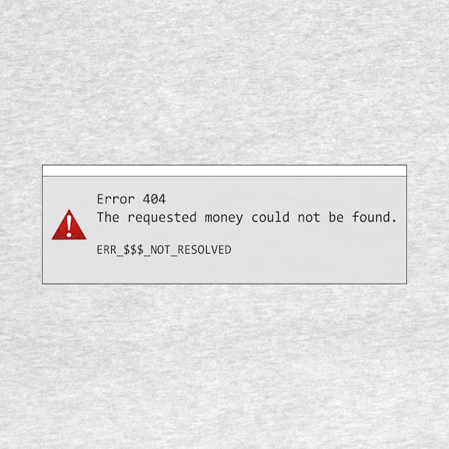 Error 404 no money found by In-Situ